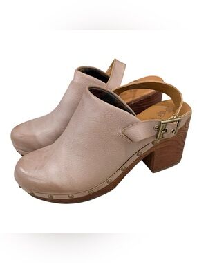 Korks Teagan Clogs Leather Slingback Clog Mules